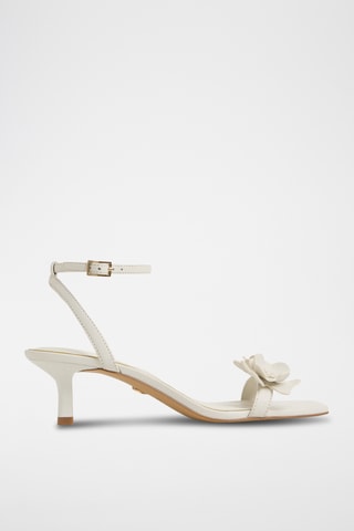 Leren Sandalen met Hak Daisyrose - Wit