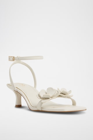 Leren Sandalen met Hak Daisyrose - Wit