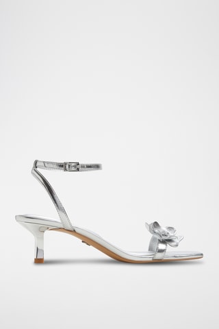 Sandalen met Hak Daisyrose - Zilverkleurig