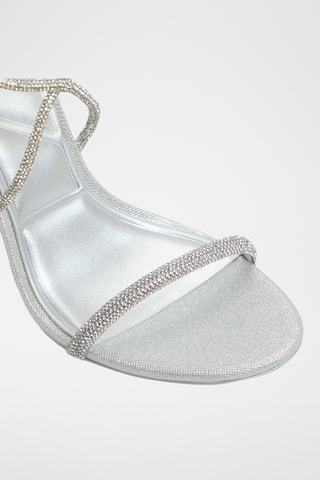 Sandalen met Hak Caladonia - Zilverkleurig