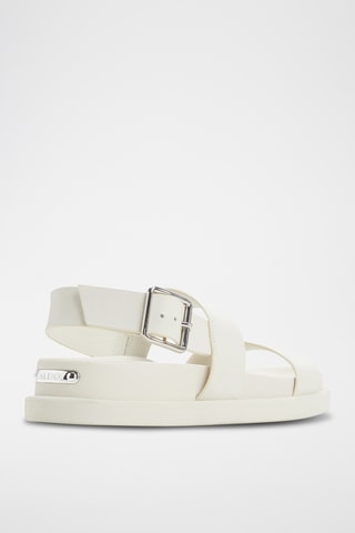 Sandales en cuir Laroisean - Blanc