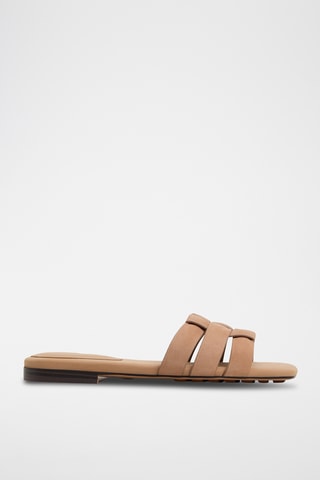 Leren Muiltjes Gotosandal - Beige