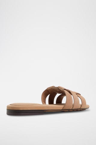 Leren Muiltjes Gotosandal - Beige