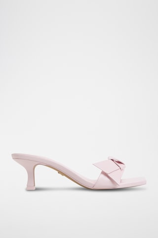 Mules en cuir Itsandal - Rose pâle