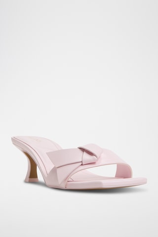 Mules en cuir Itsandal - Rose pâle
