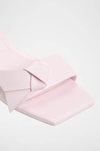 Mules en cuir Itsandal - Rose pâle