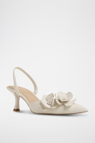 Escarpins en cuir Leilania - Blanc