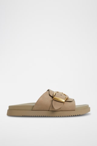 Leren Muiltjes Alenana - Beige