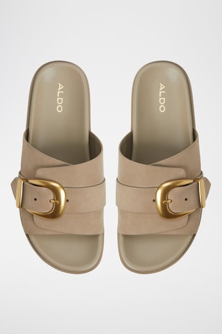 Leren Muiltjes Alenana - Beige