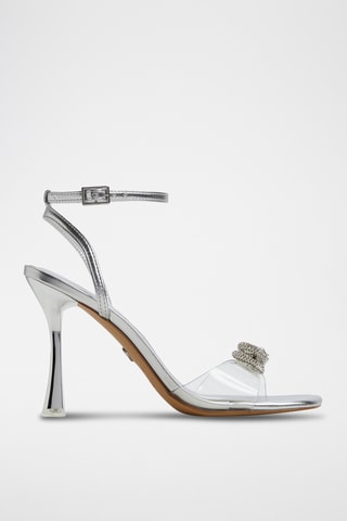 Sandalen met Hak Ozley - Zilverkleurig