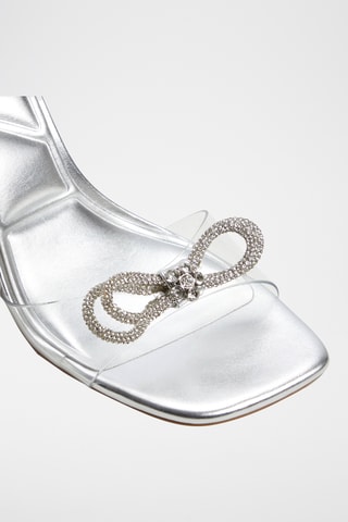 Sandalen met Hak Ozley - Zilverkleurig