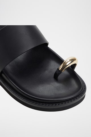 Mules en cuir Beachstroll - Noir