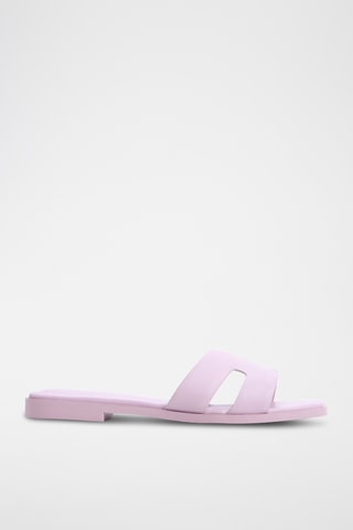 Leren Muiltjes Itsandal - Lila