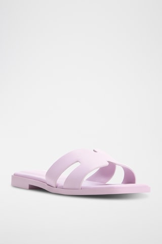 Leren Muiltjes Itsandal - Lila