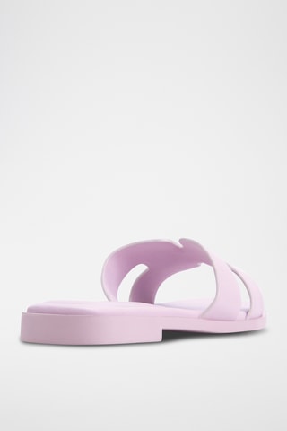 Leren Muiltjes Itsandal - Lila