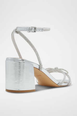 Sandalen met Hak Bouclette - Zilverkleurig