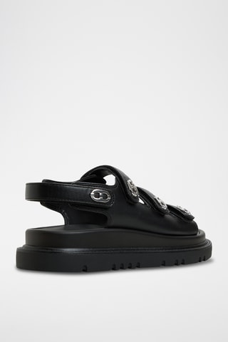 Sandales plateformes Halendar - Noir