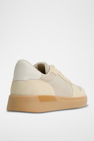 Baskets en cuir Retrosneaker - Beige
