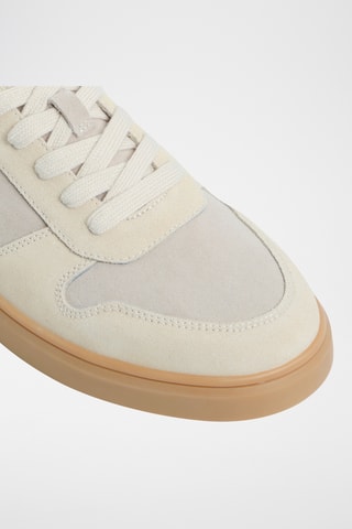 Baskets en cuir Retrosneaker - Beige