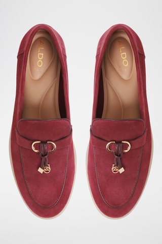 Leren Mocassins Creras-In - Bordeauxrood