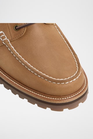 Leren Bootschoenen Cedric - Lichtbruin