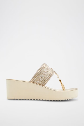 Sandales compensées Fassbider - Doré