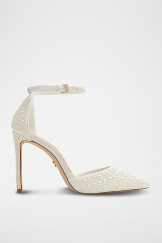 Mary Janes met Hak Derperla - Wit