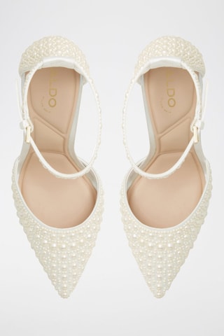 Mary Janes met Hak Derperla - Wit