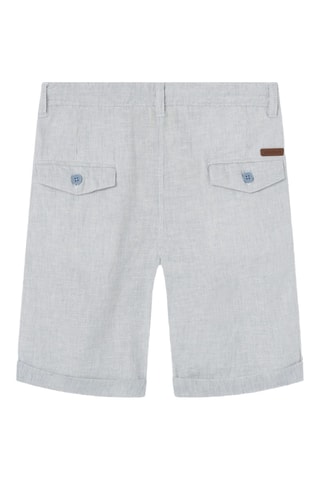 Bermuda in lino - Celeste