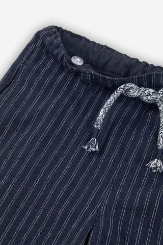 Shorts in lino - Blu scuro