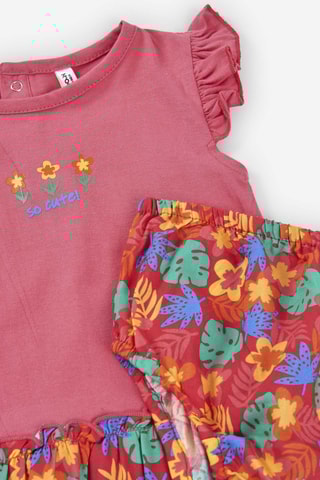 Vestido e bloomer - Rosa