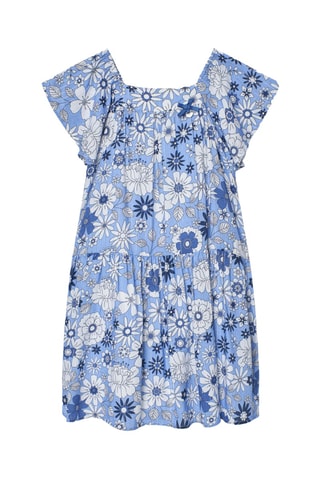 Vestido - Azul e branco