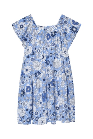 Vestido - Azul e branco