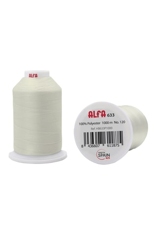 5 Draadspoelen - 1000 m - Crèmekleurig