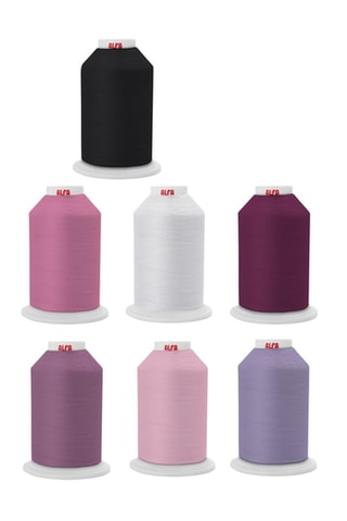 ##16 x Bobine de fil - 1000 m - Multicolore