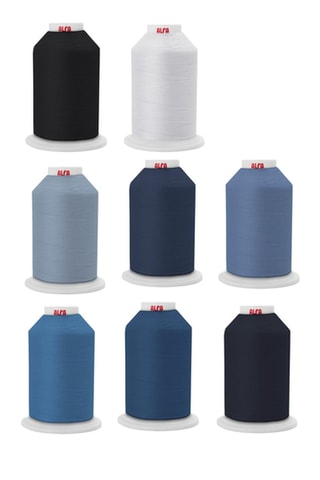 ##16 x Bobine de fil - 1000 m - Multicolore