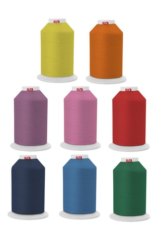 ##16 x Bobine de fil - 1000 m - Multicolore