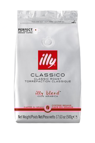 6 sachets de café en grains Classico Illy - 500 g