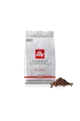 6 sachets de café en grains Classico Illy - 500 g