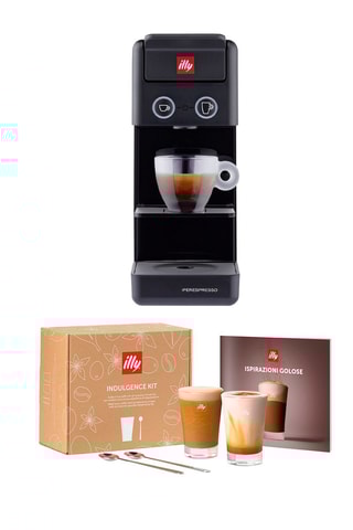 Cafetière à dosette Y3.3 et Kit Indulgence