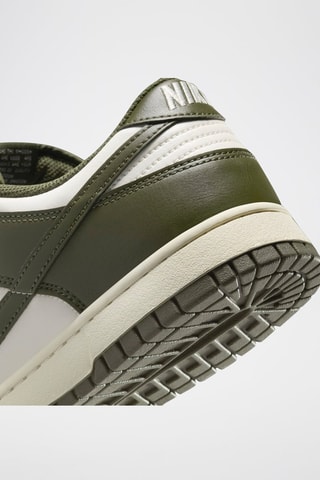 Nike Dunk Low Retro en cuir - Blanc et kaki