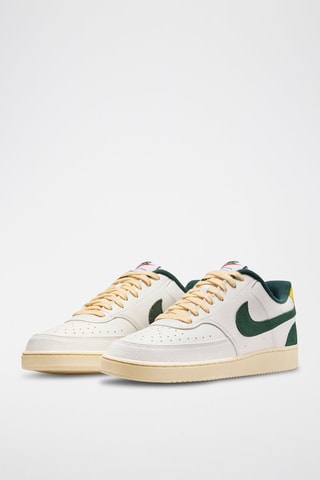 Nike Court Vision Low en cuir - Blanc et vert