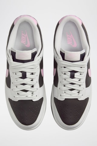 Nike Dunk en cuir - Blanc et rose poudré - Nike