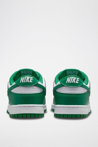 Nike Dunk Low Retro en cuir - Blanc et vert