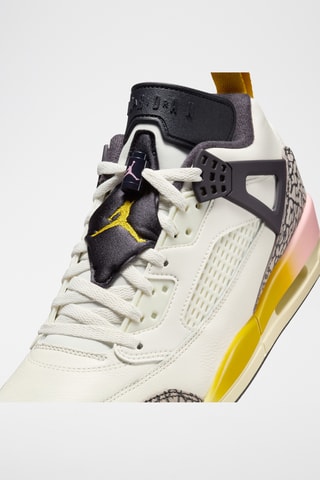 Jordan Spizike en cuir - Blanc et noir