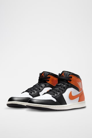 Air Jordan 1 en cuir - Blanc et orange