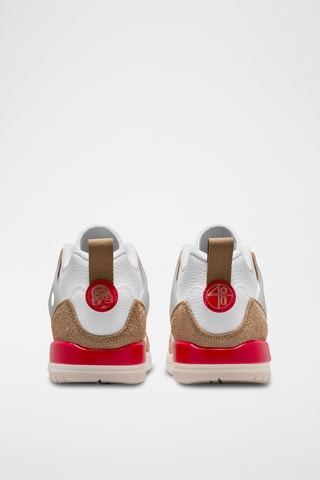 Jordan Spizike en cuir - Blanc et rouge