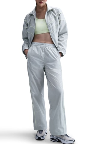 Pantalon taille haute Nike Windrunner - Gris clair