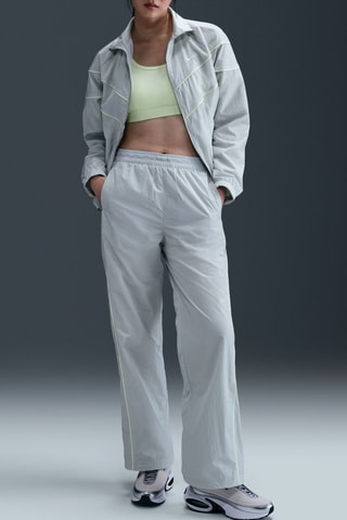 Pantalon taille haute Nike Windrunner - Gris clair