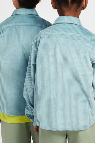 Veste en velours - Turquoise